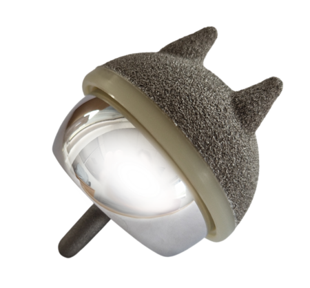 Side profile of the Polymotion® Hip Resurfacing device
