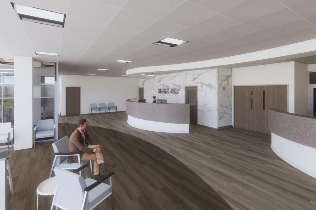 Northwest Hospital Emergency Dept. Modernization - Lobby view 2