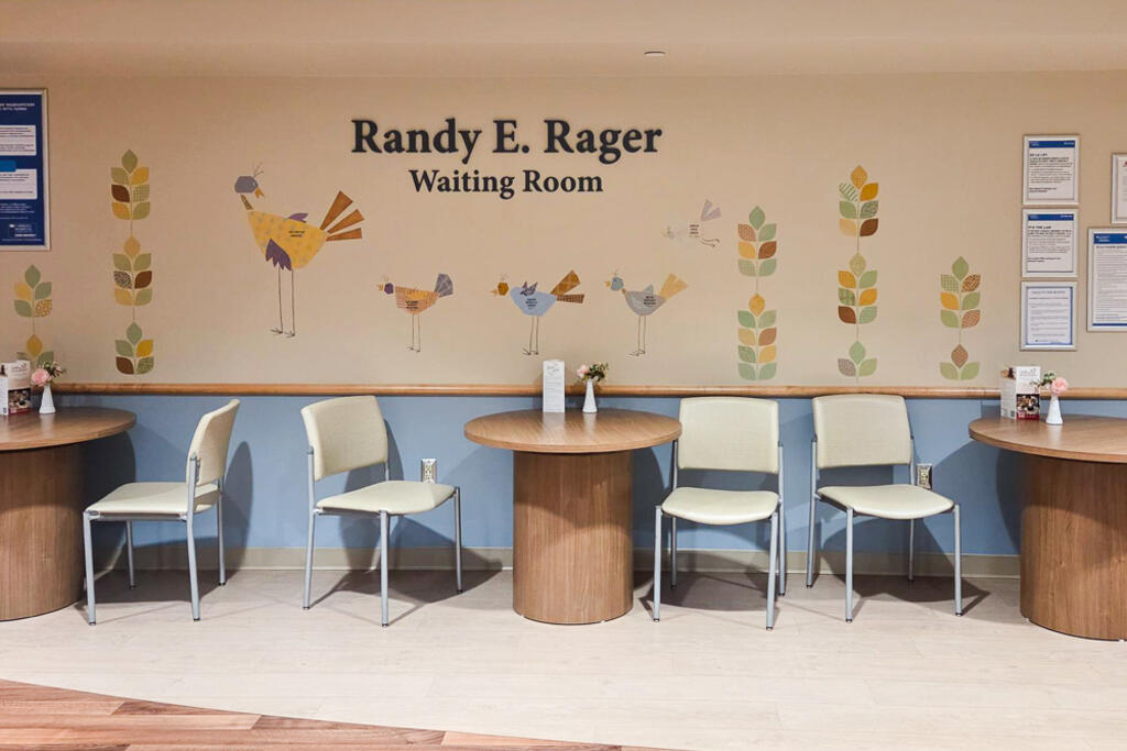 Randy E Berger waiting room at the Carrol Family Birthplace