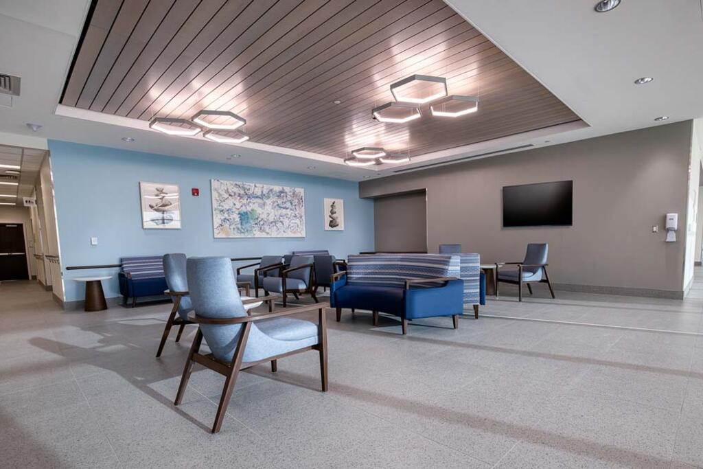 Mandy and Dennis Weinman cancer building interior