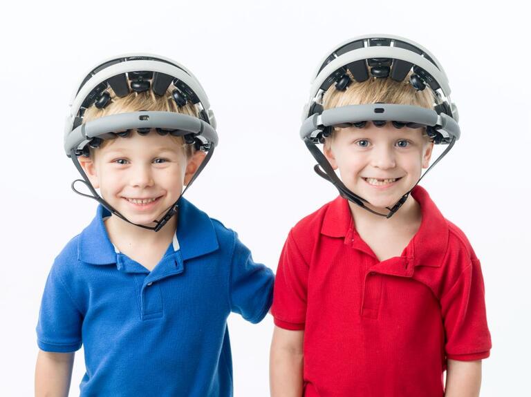 Children wearing Zero Headset