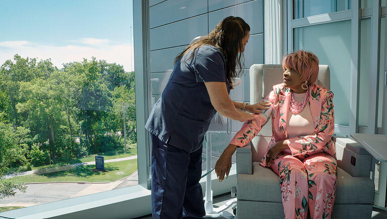 Nurse with Patient