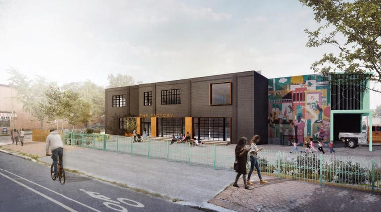 Two researchers doing experiments in a lab