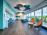 Mandy and Dennis Weinman cancer building interior