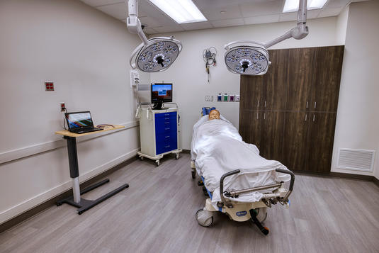 A practice room in the Simulation Center