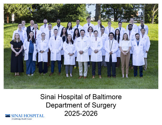 Sinai Hospital Department of Surgery General Surgery Residency in Baltimore
