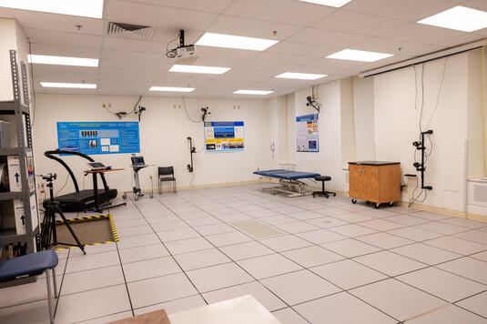 An image of the gait laboratory 