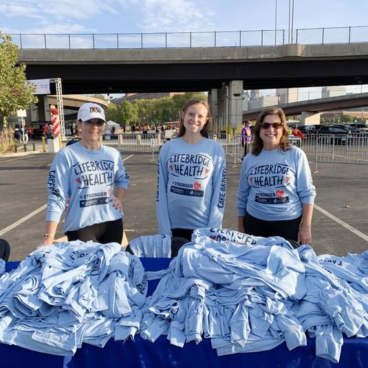 LifeBridge Health volunteers at an American Heart Association event