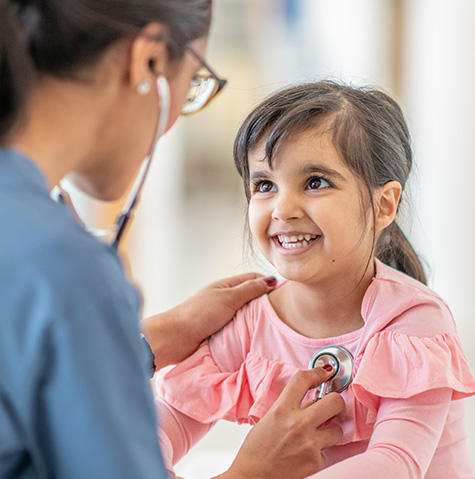 Pediatric patient at a cardiology appointment