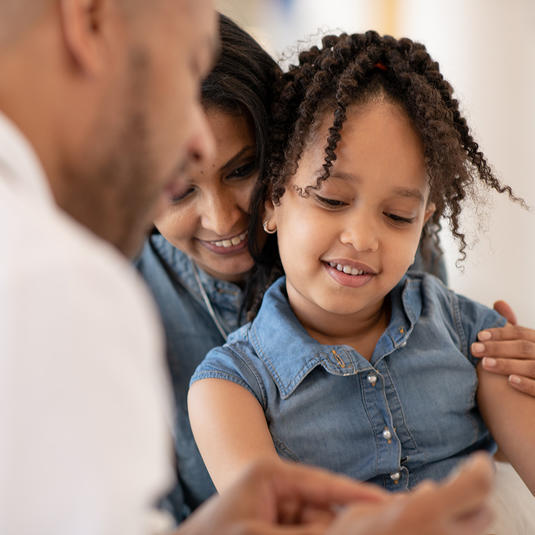 Patient getting genetic testing