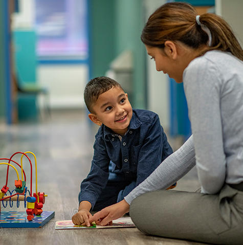 Patient working with a neurological doctor Patient working with a neurological doctor