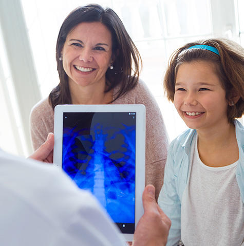 Pediatric patient getting a scan Pediatric patient getting a scan