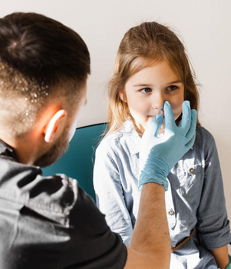 Pediatric patient at the ENT  Pediatric patient at the ENT