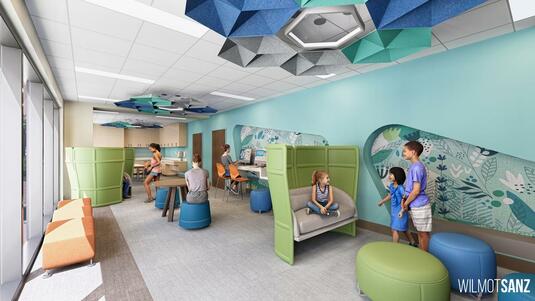 Pediatric playroom space