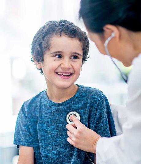 Pediatric patient at the doctor