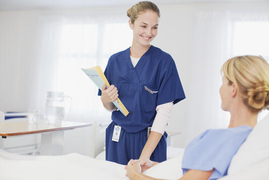 Orthopedic doctor working with a patient
