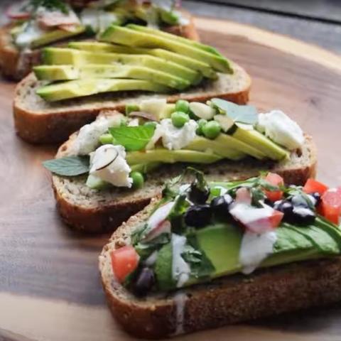 Avocado toast recipe photo